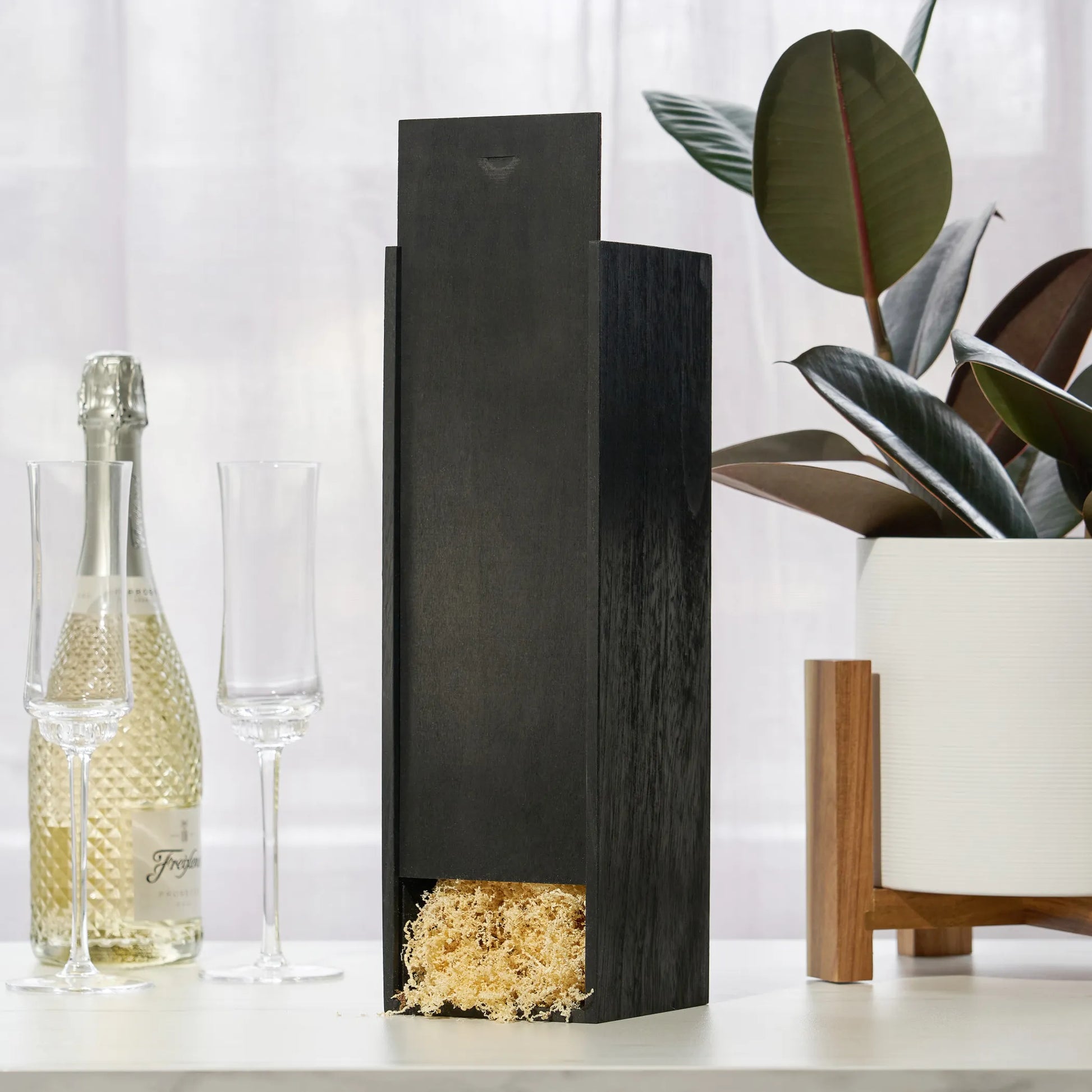 1 Bottle Wooden Wine Box
