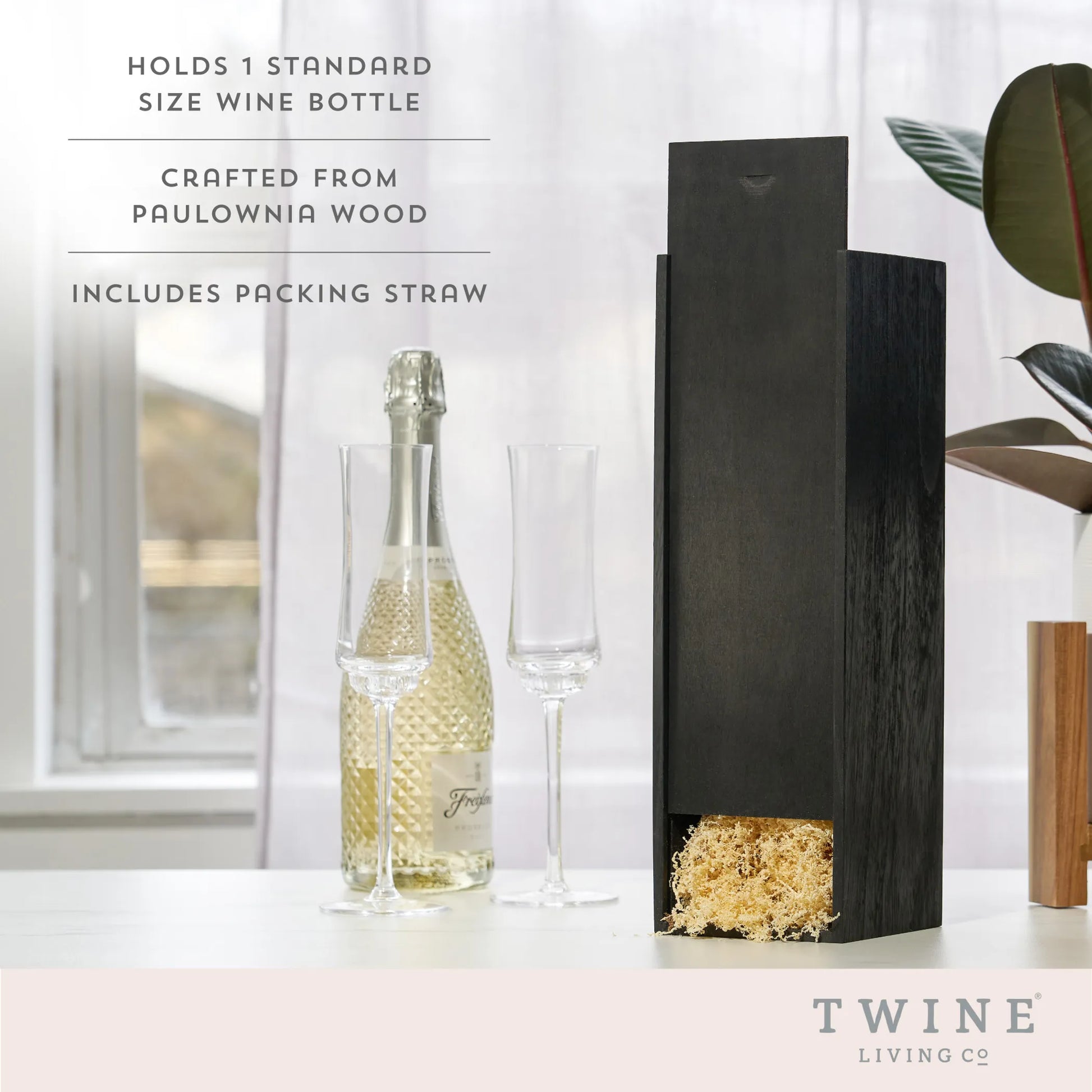 1 Bottle Wooden Wine Box