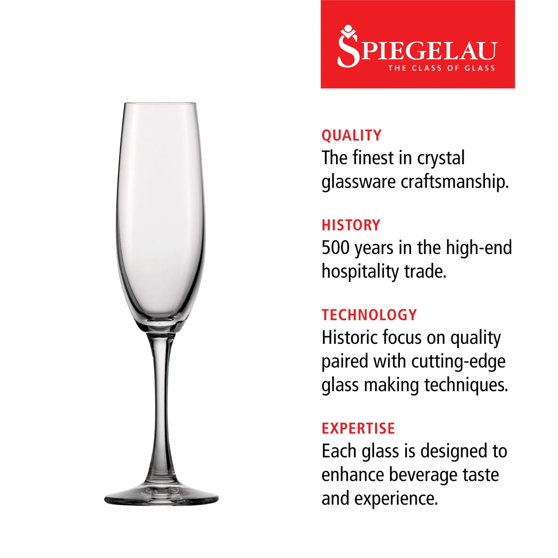 Wine Lovers Champagne flute (set of 4)